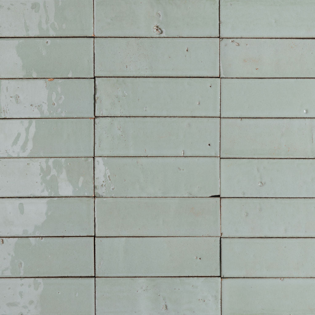 Glebe Green Zellige Style Handmade Artisan Wall &amp; Floor Tiles - Rutland London