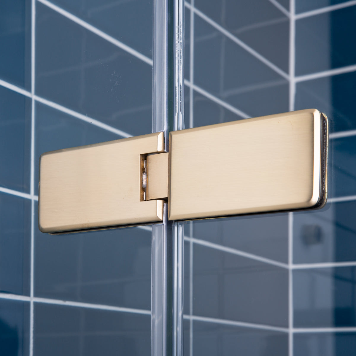 Unlacquered Brushed Brass Glass Shower Door Knob Shower Door