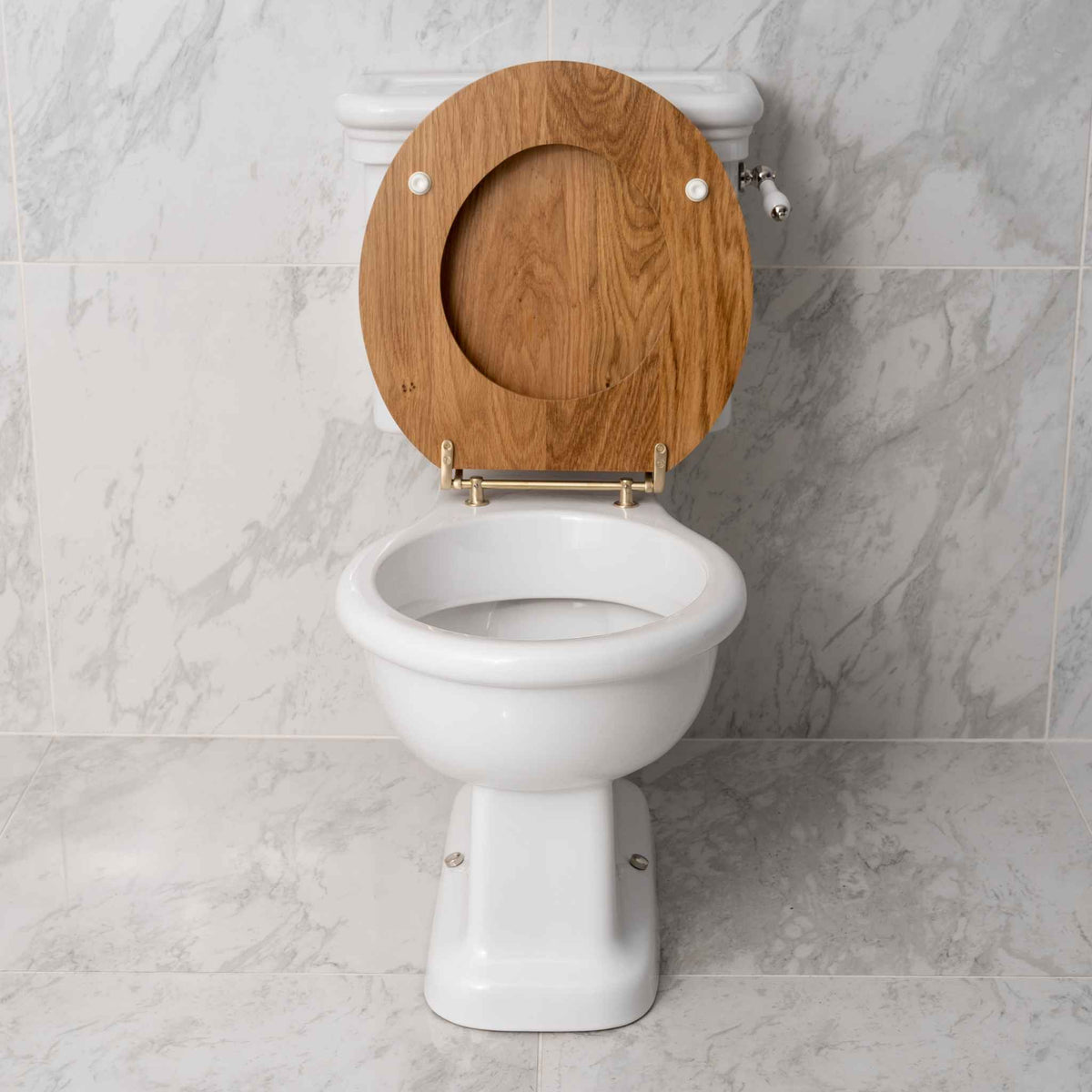 Chelsea English Oak Classic Loo Seat -  Rutland London