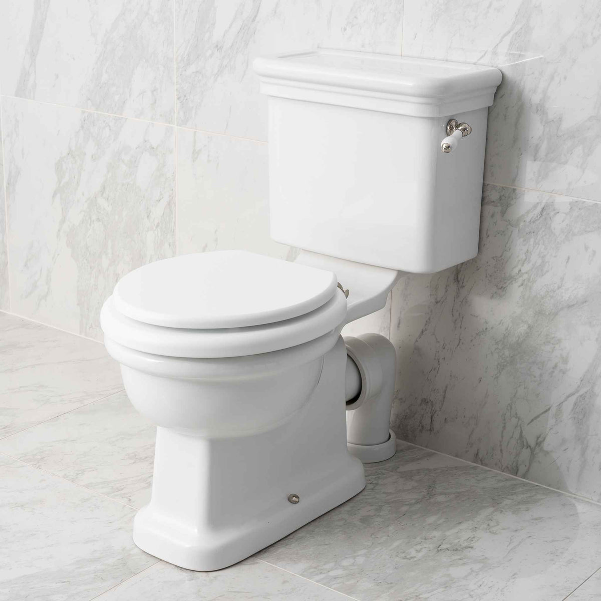 Clapton White Close Coupled WC Suite - Rutland London