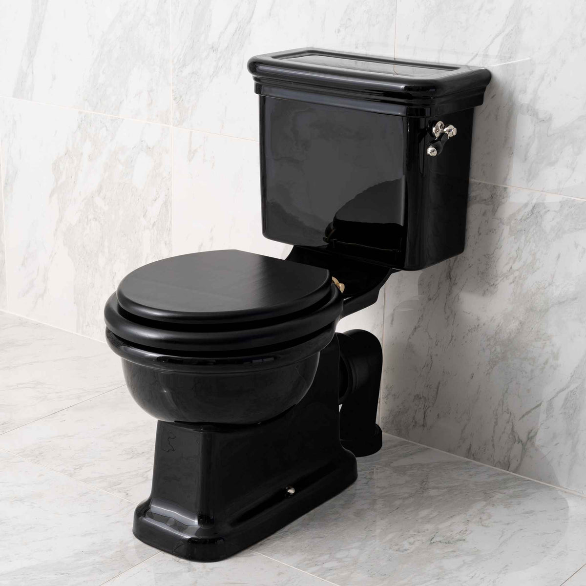 Clapton Black Close Coupled WC Suite - Rutland London