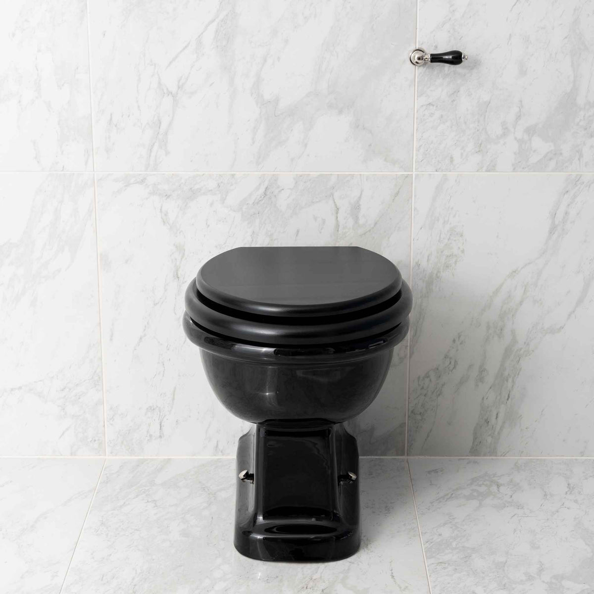 Bartholomew Black Back To Wall WC Suite - Rutland London