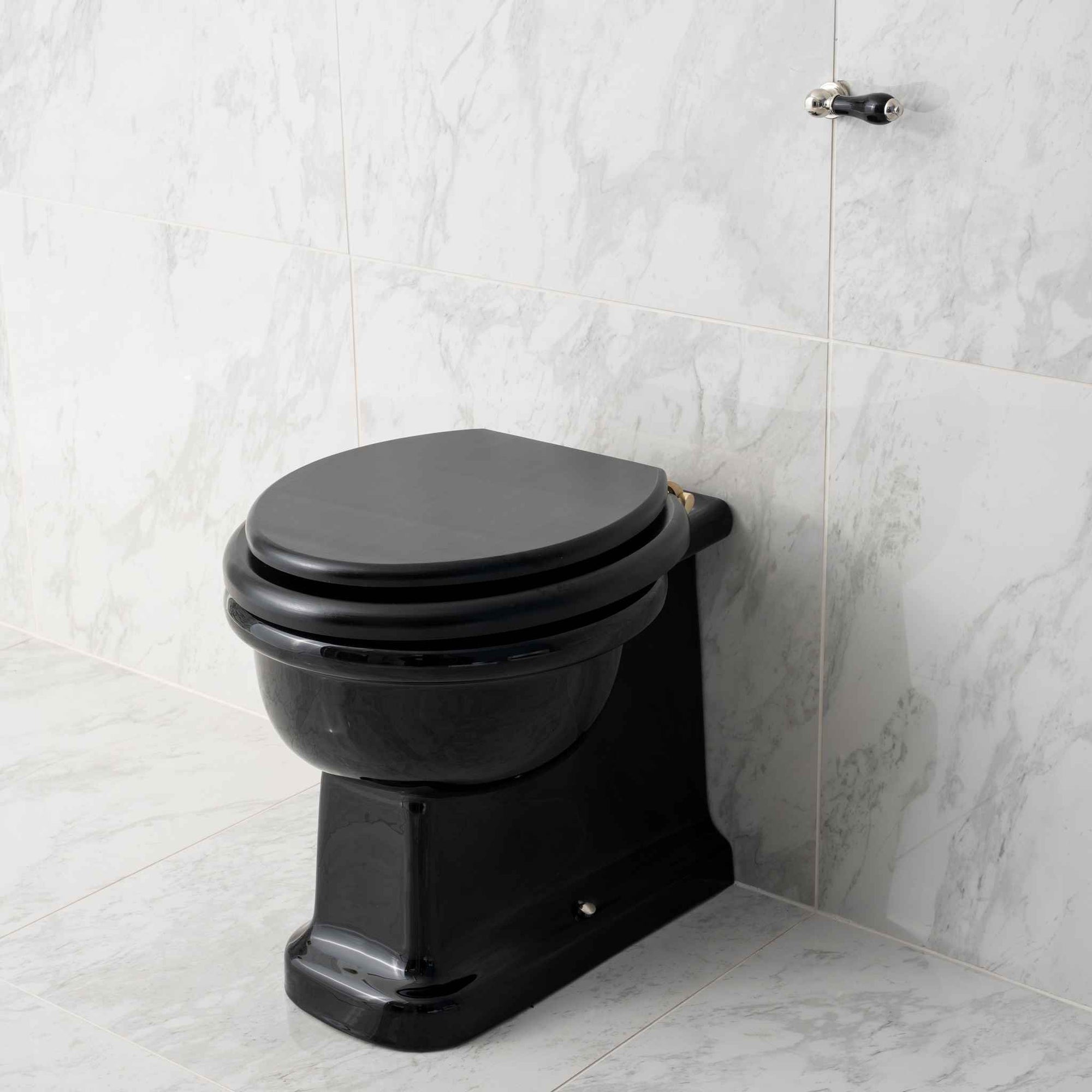 Bartholomew Black Back To Wall WC Suite - Rutland London