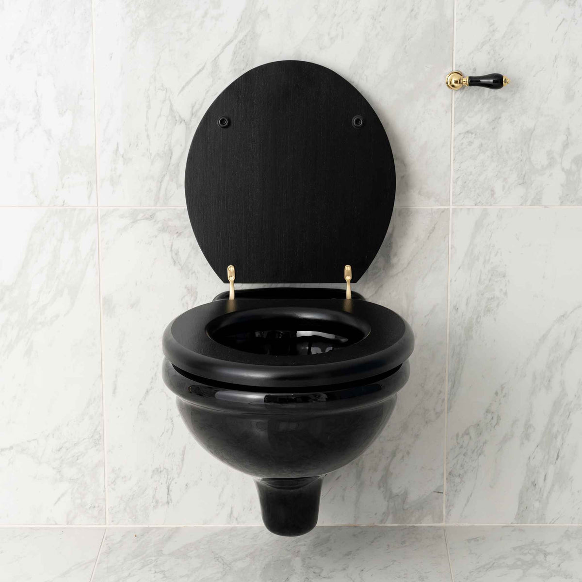 Munster Black Wall Hung WC Suite - Rutland London