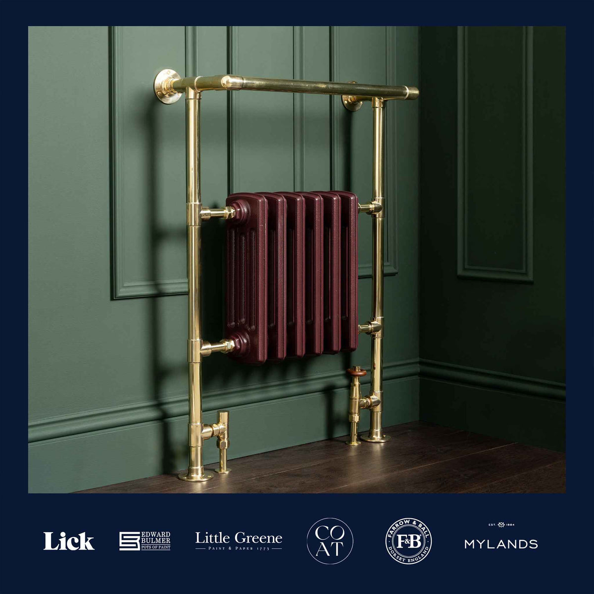 Pembridge Heated Towel Rail (Inc. Cast Iron Radiator) - Rutland London