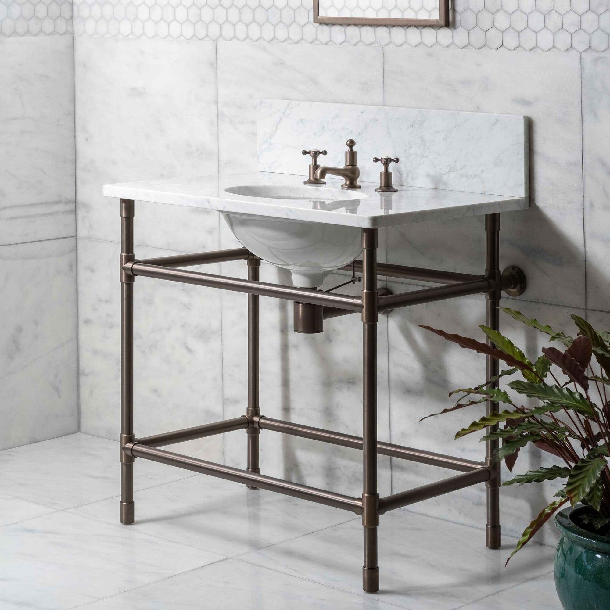 Camden Vanity Suite (Inc. Marble Top, Upstand & Basin) - Rutland London