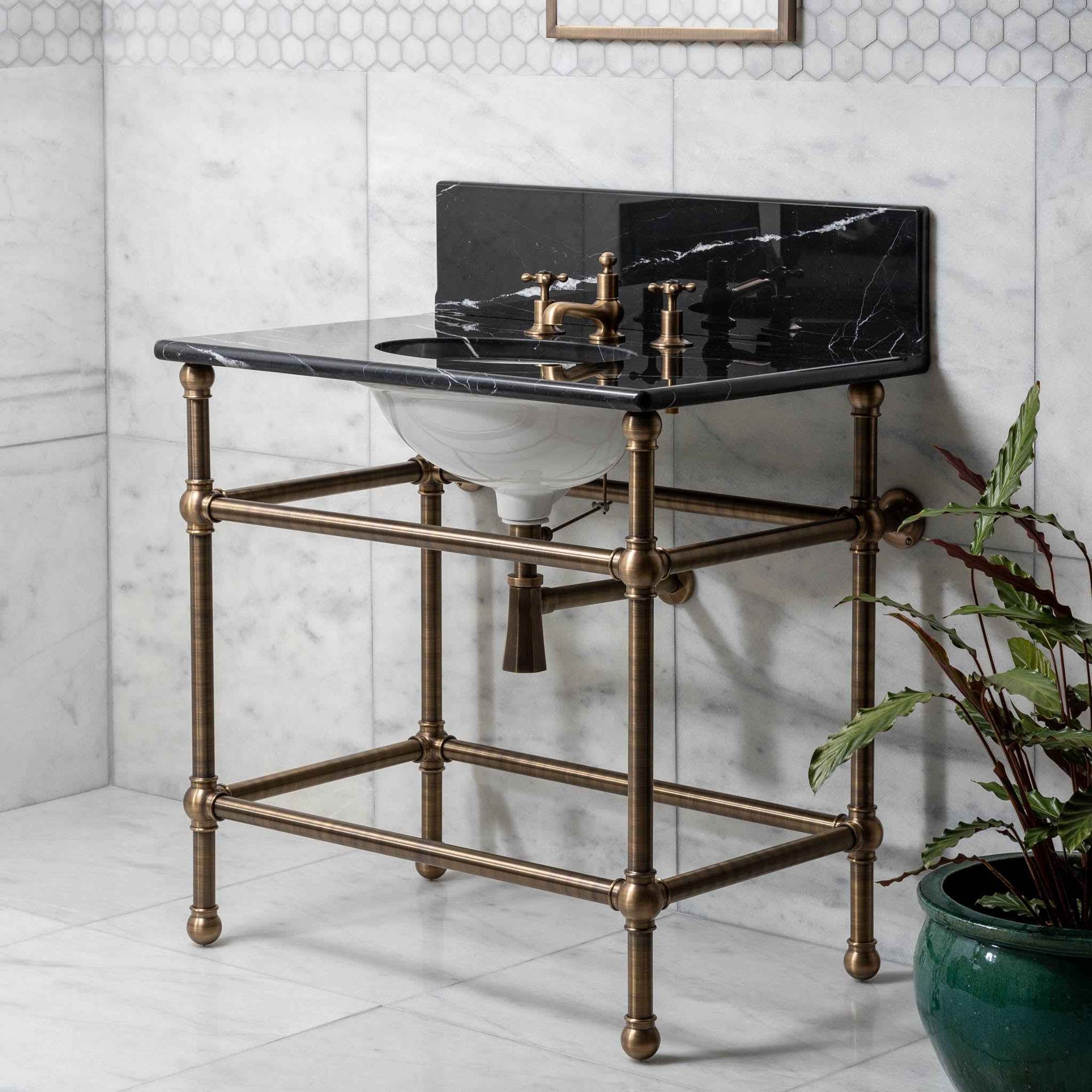 Lloyd Vanity Suite (Inc. Marble Top, Upstand & Basin) - Rutland London