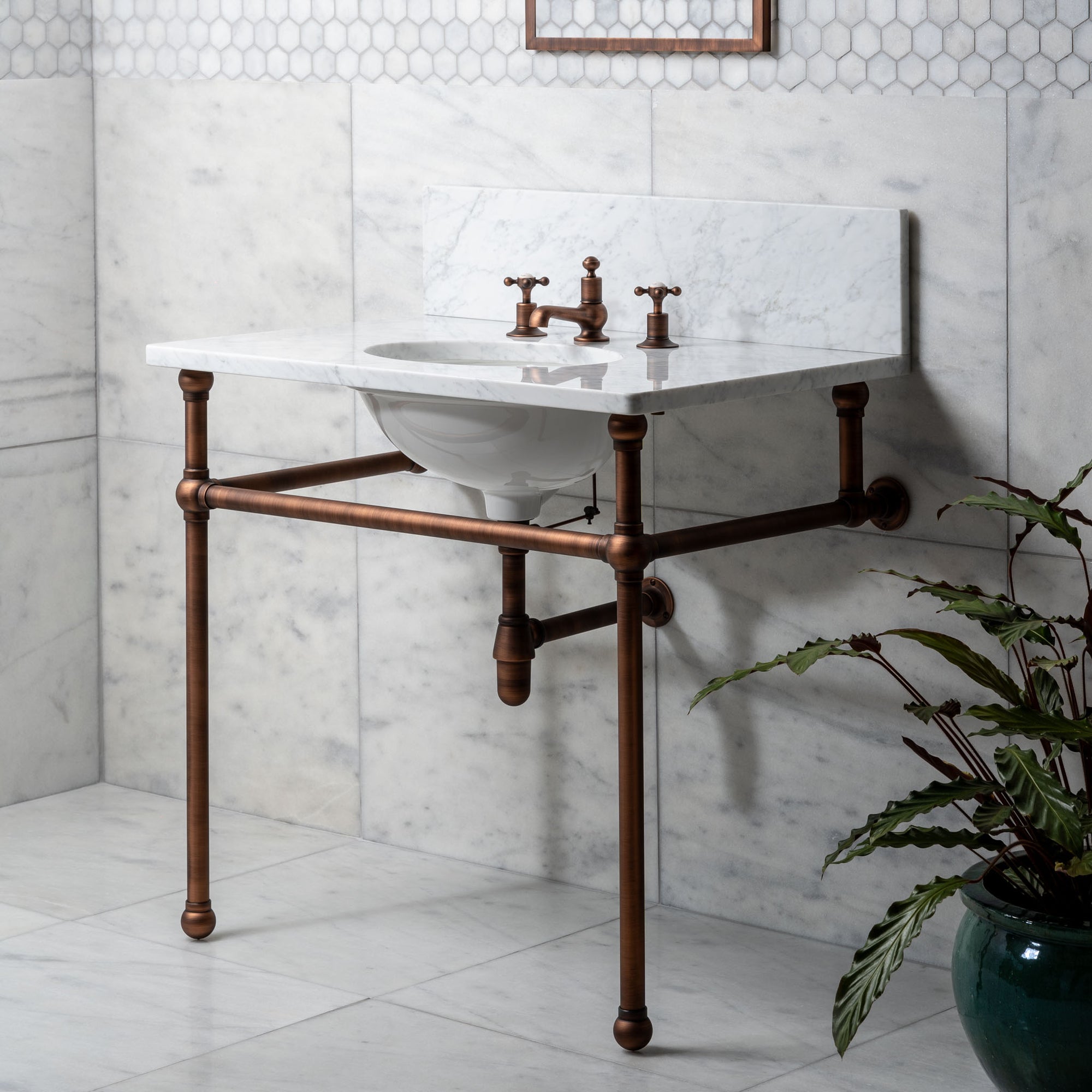 Bloomsbury Vanity Suite (Inc. Marble Top, Upstand & Basin) - Rutland London