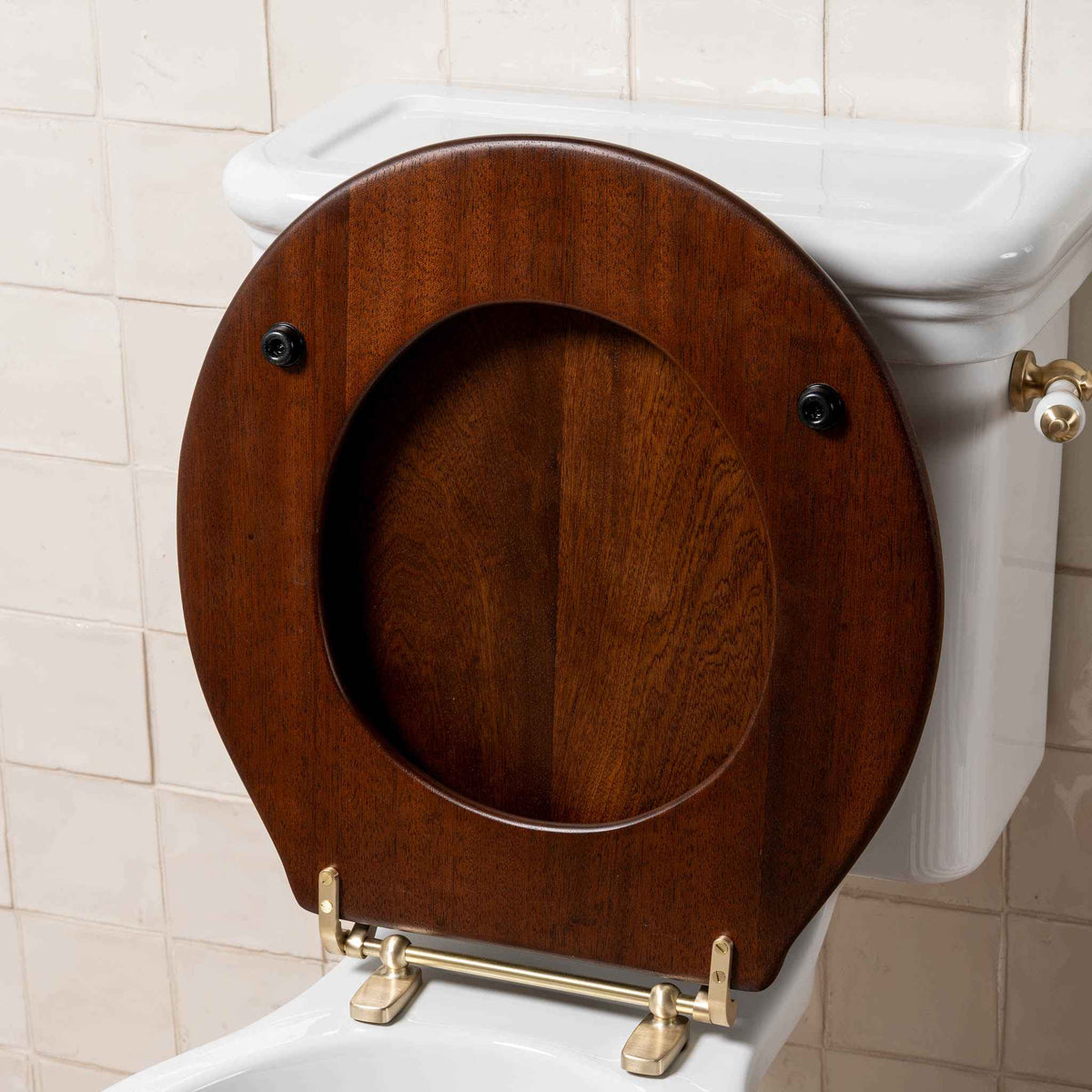 Chelsea Mahogany (Matt) Classic Loo Seat - Rutland London