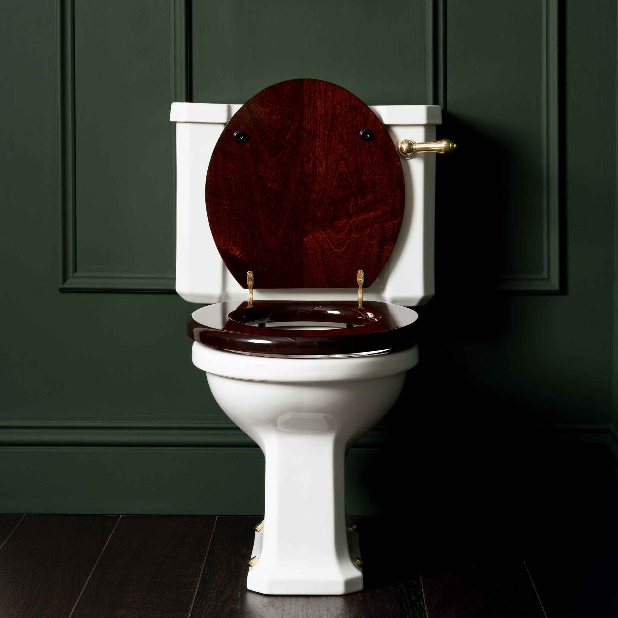 Chelsea Mahogany (Gloss) Classic Loo Seat - Rutland London