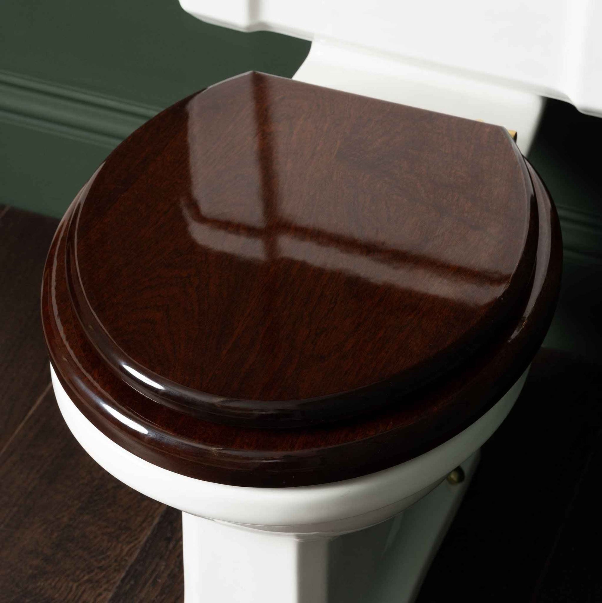 Chelsea Mahogany (Gloss) Classic Loo Seat - Rutland London