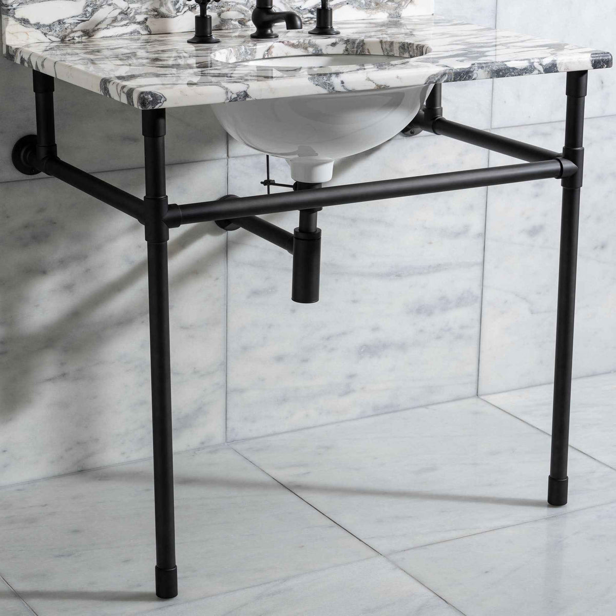 Thornhill Vanity Suite (Inc. Marble Top, Upstand &amp; Basin) - Rutland London