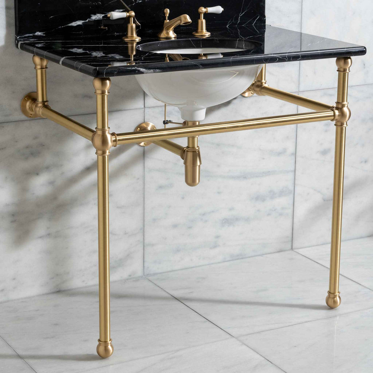 Reliance Vanity Suite (Inc. Marble Top, Upstand &amp; Basin) - Rutland London