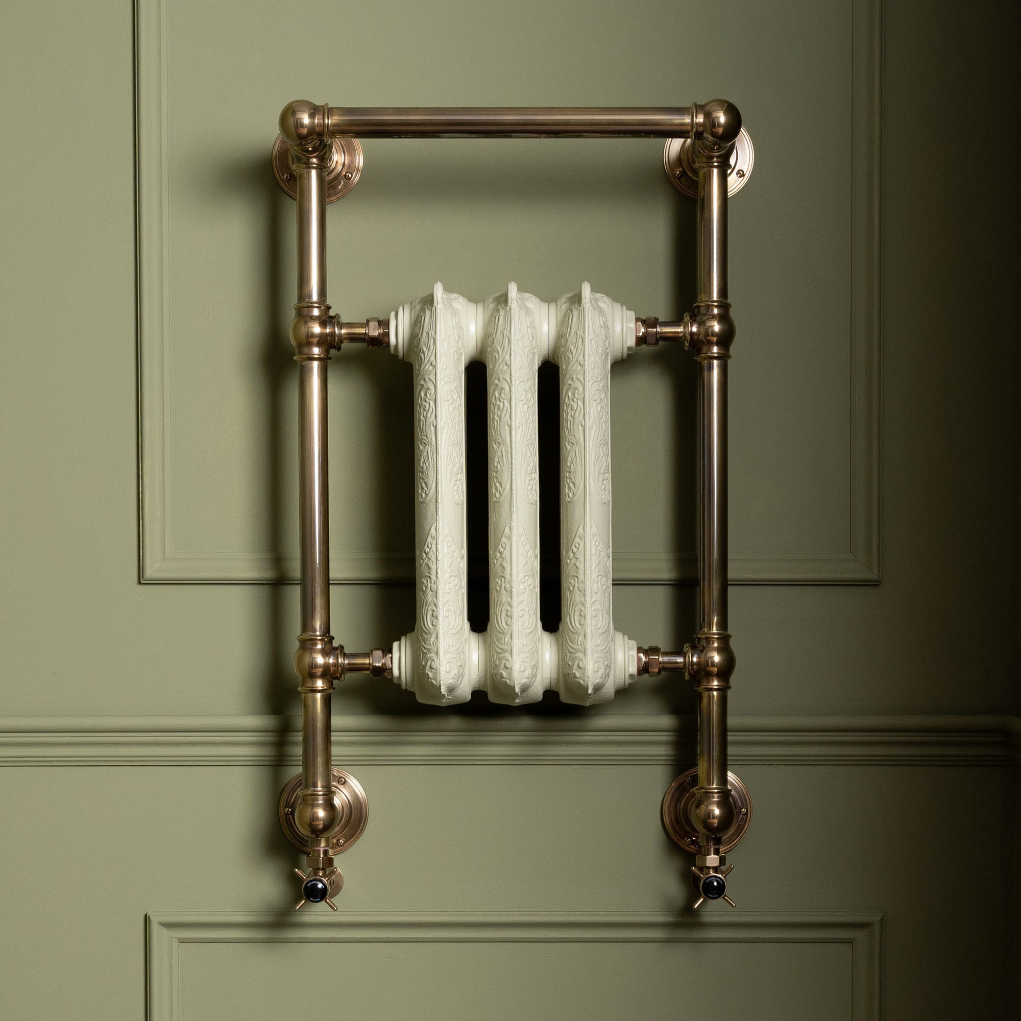 Rosebery Heated Towel Rail (Inc. Cast Iron Insert) - Rutland London