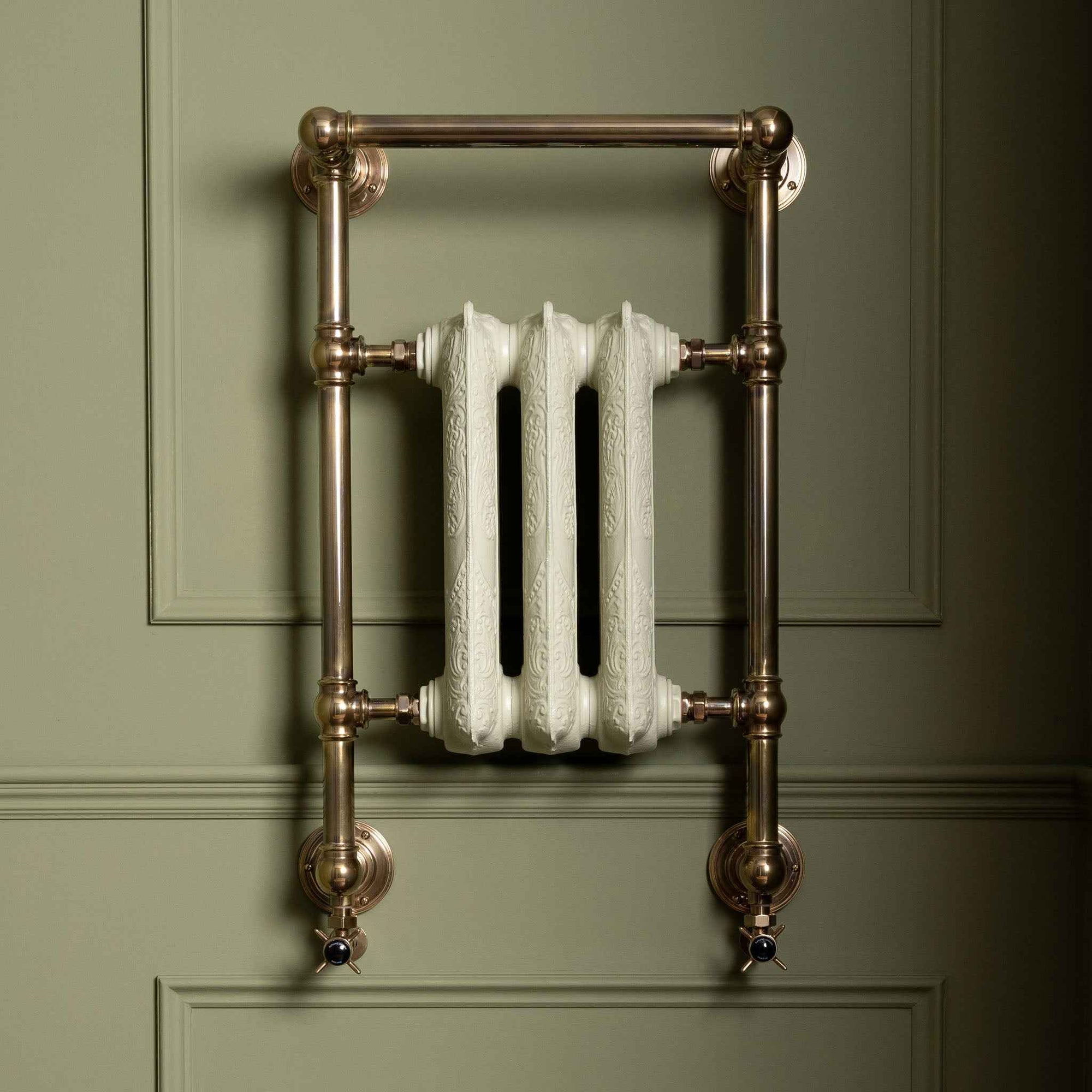 Rosebery Heated Towel Rail (Inc. Cast Iron Insert) - Rutland London