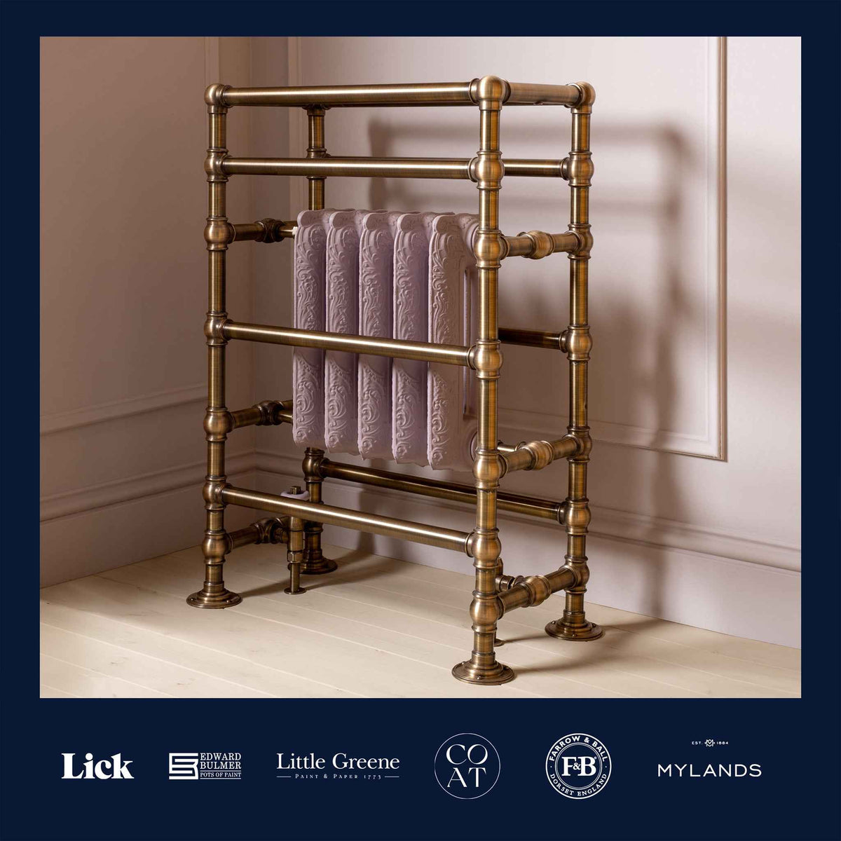 Argyle Heated Towel Rail (Inc. Cast Iron Radiator) - Rutland London