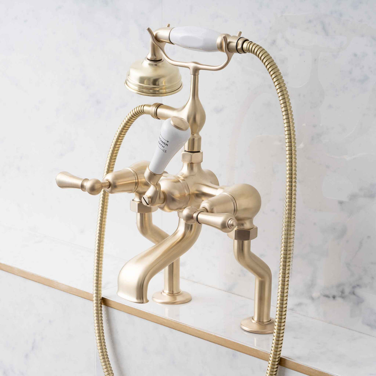 Tibberton Metal Lever Bath &amp; Shower Mixer - Rutland London