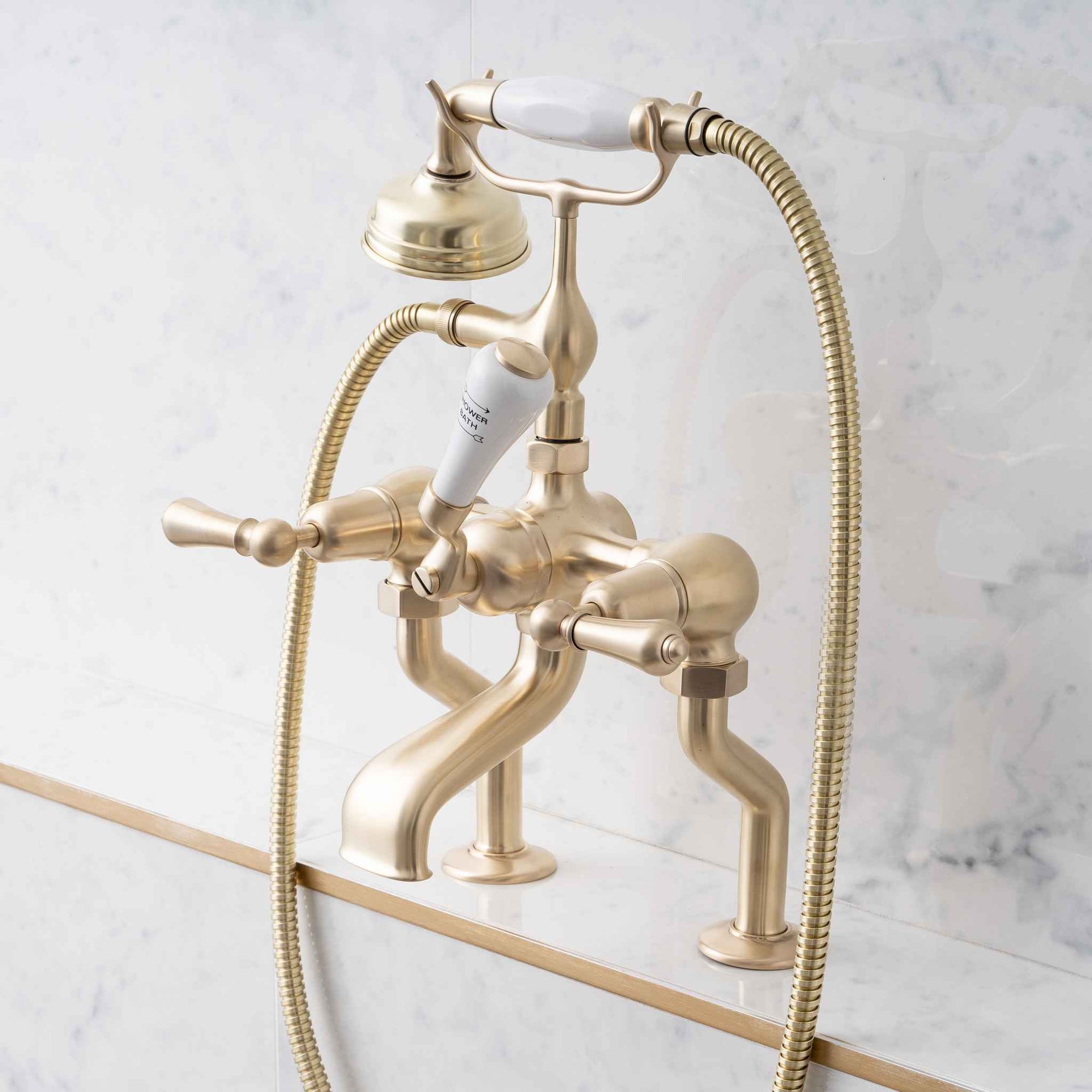 Tibberton Metal Lever Bath & Shower Mixer - Rutland London