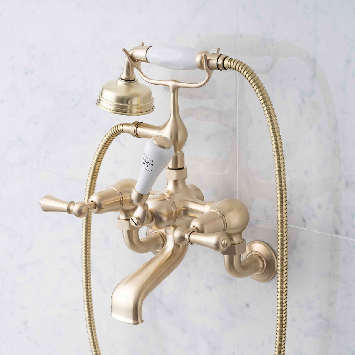 Kemble Metal Lever Bath &amp; Shower Mixer - Rutland London