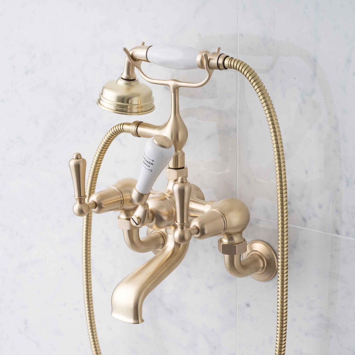 Kemble Metal Lever Bath &amp; Shower Mixer - Rutland London