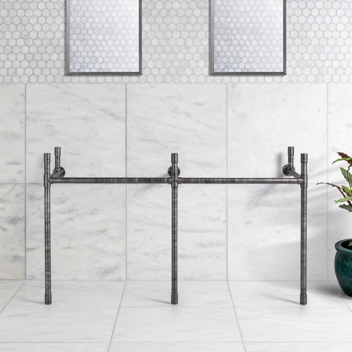 Thornhill Double Vanity Stand (Stand Only - No Top, Upstand or Basins) - Rutland London