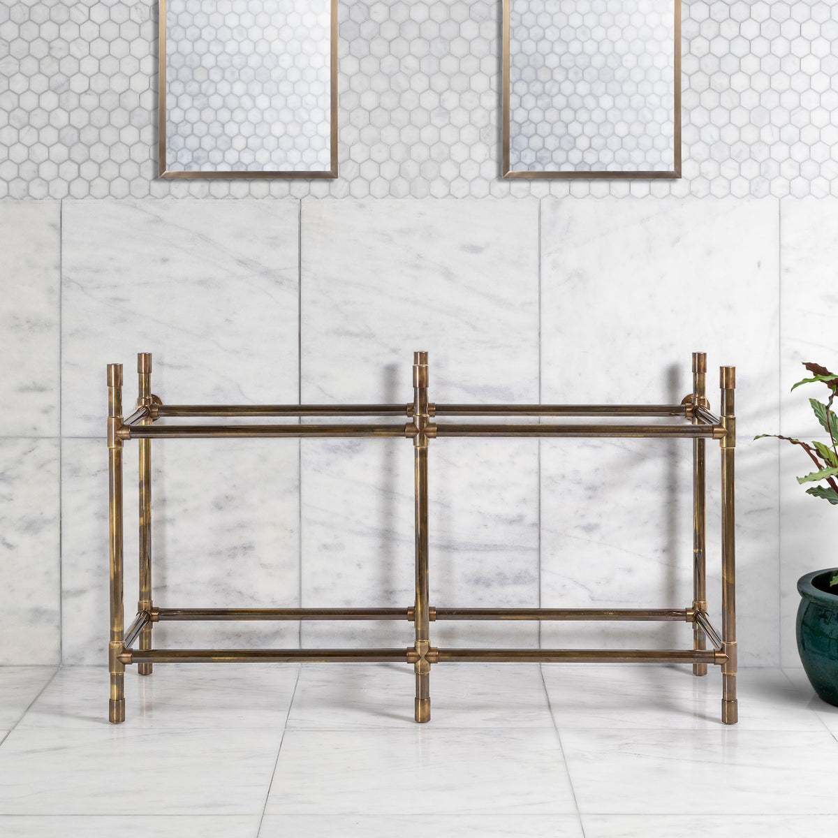 Camden Double Vanity Stand (Stand Only - No Top, Upstand or Basins) - Rutland London