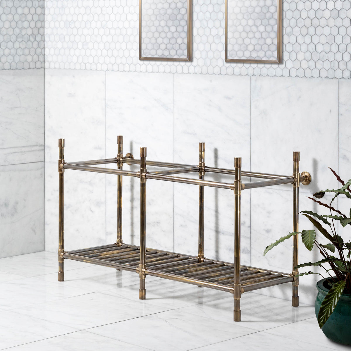 Trinity Double Vanity Stand (Stand Only - No Top, Upstand or Basins) - Rutland London