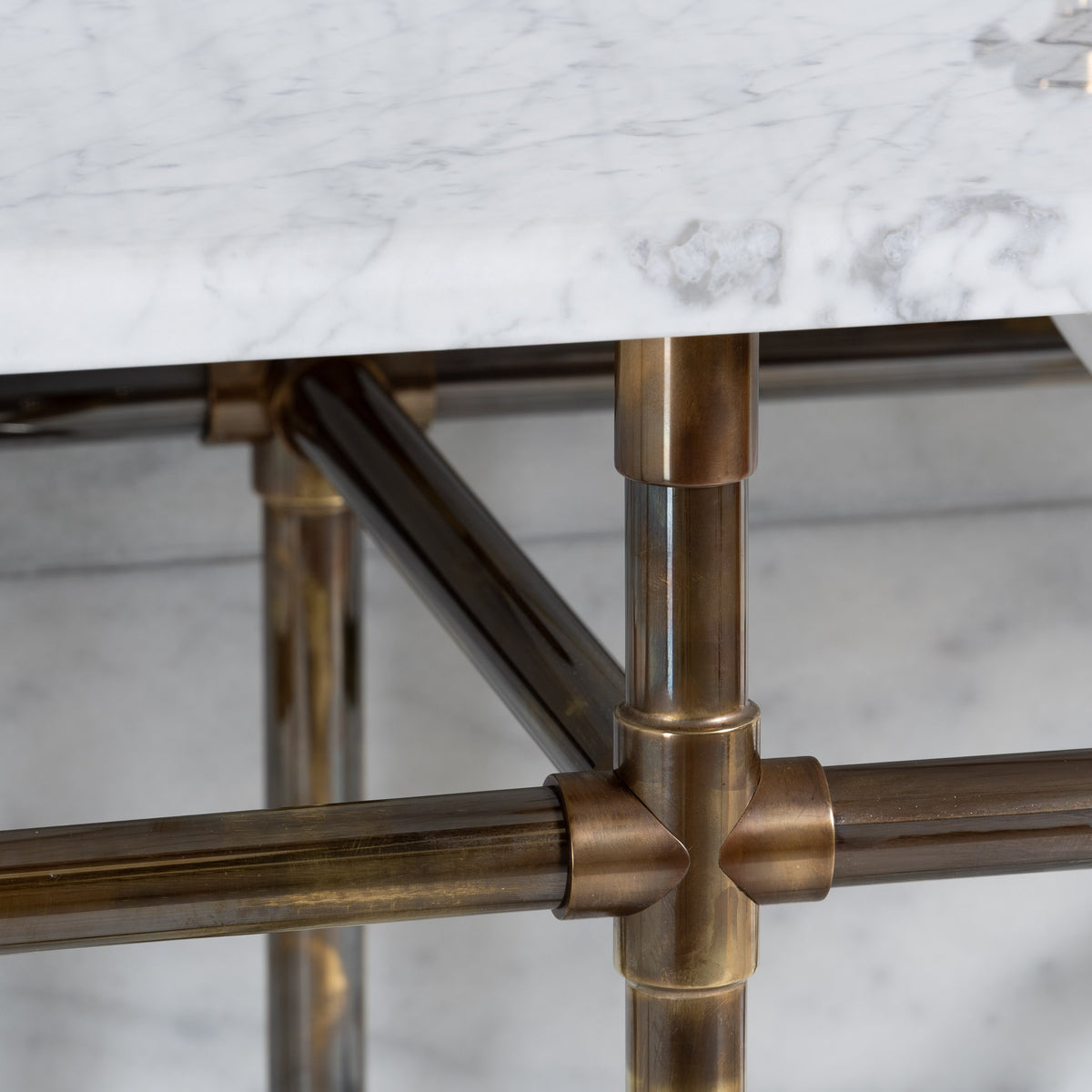 Orchard Double Vanity Suite (Inc. Marble Top, Upstand, Glass Shelf & Basins) - Rutland London