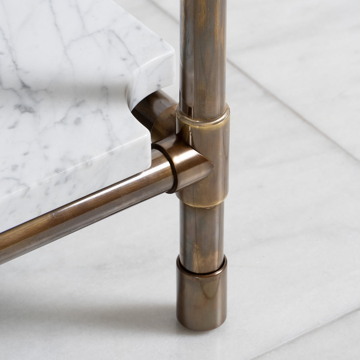 Franklin Double Vanity Suite (Inc. Marble Top, Upstand, Shelf & Basins) - Rutland London