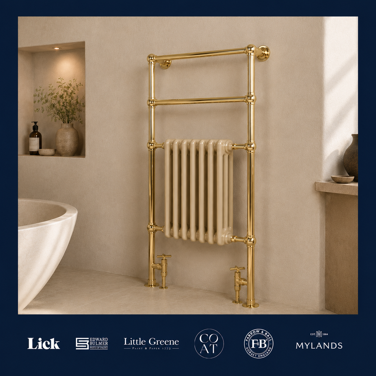 Walcot Heated Towel Rail - Rutland London