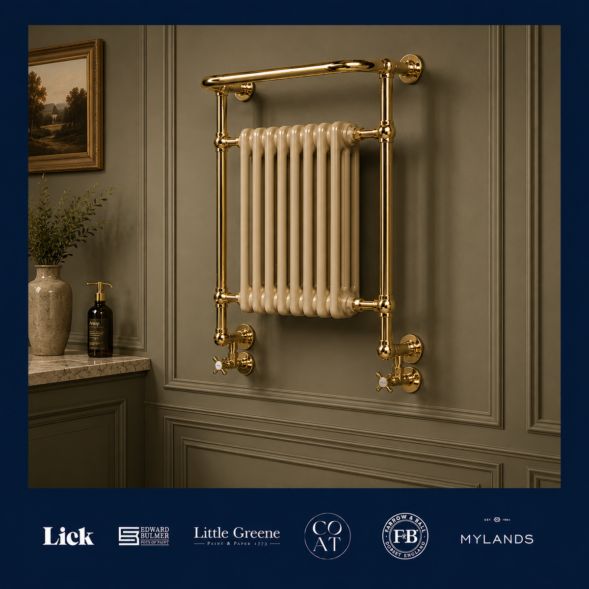 Wilton Heated Towel Rail - Rutland London
