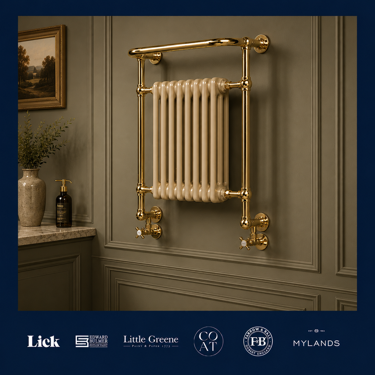 Wilton Heated Towel Rail - Rutland London
