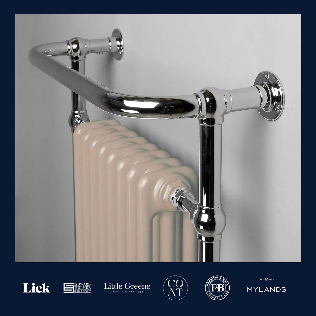 Wilton Heated Towel Rail - Rutland London