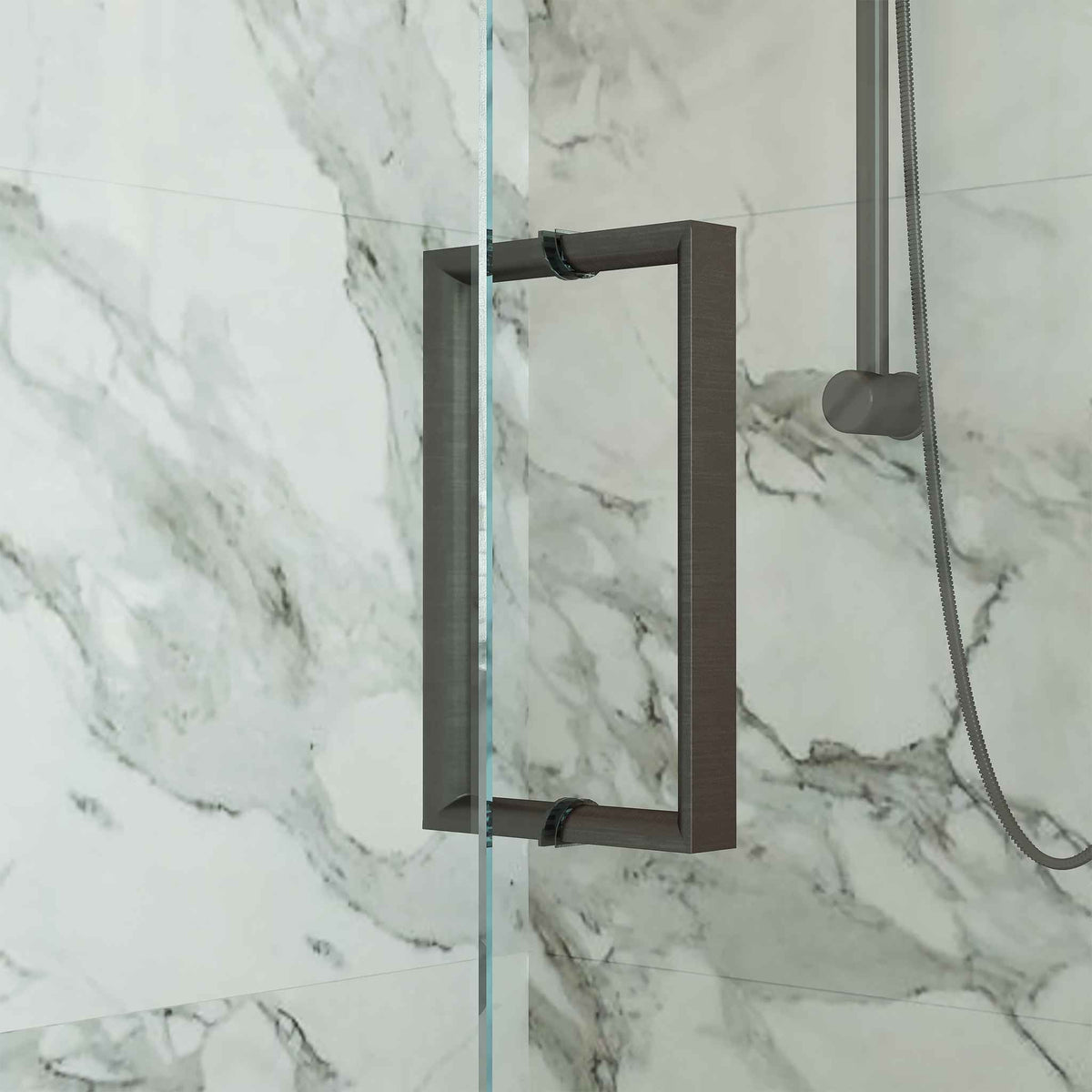 Ludgate Semi-Frameless Brass Shower Enclosure - Rutland London